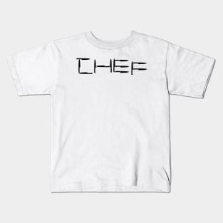 Chef Knife Typography Kids T-Shirt